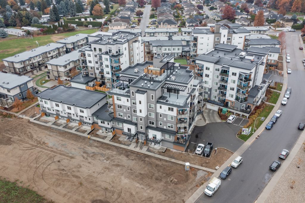 Aerial View of complete Green Square Vert community